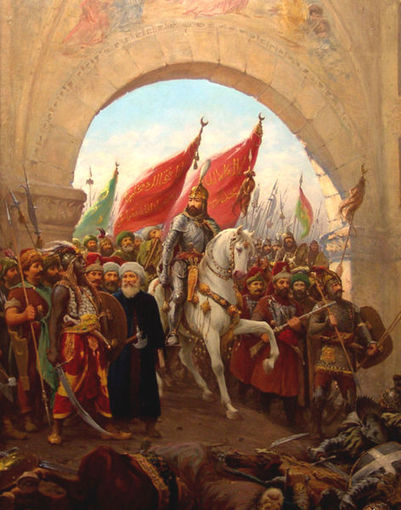 Sultan Muhammad dan tenteranya memasuki Constantinople